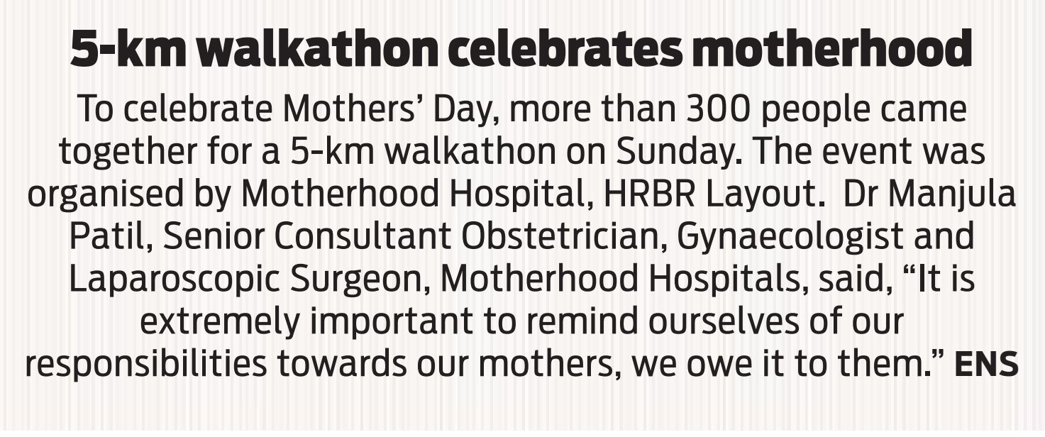 Vibrant 5 km walkathon celebrating at Motherhood Hospital India