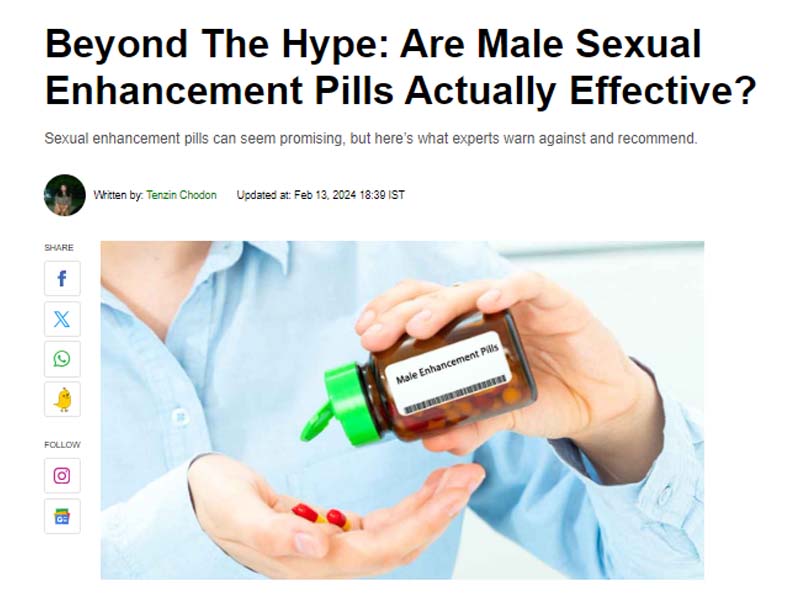 Beyond The Hype: Are Male Sexual Enhancement Pills Actually