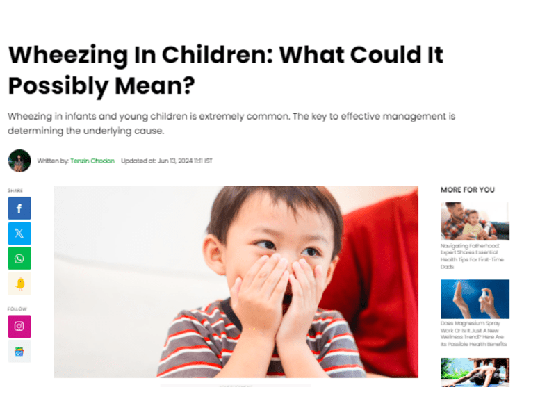 Wheezing In Children: What Could It Possibly Mean?