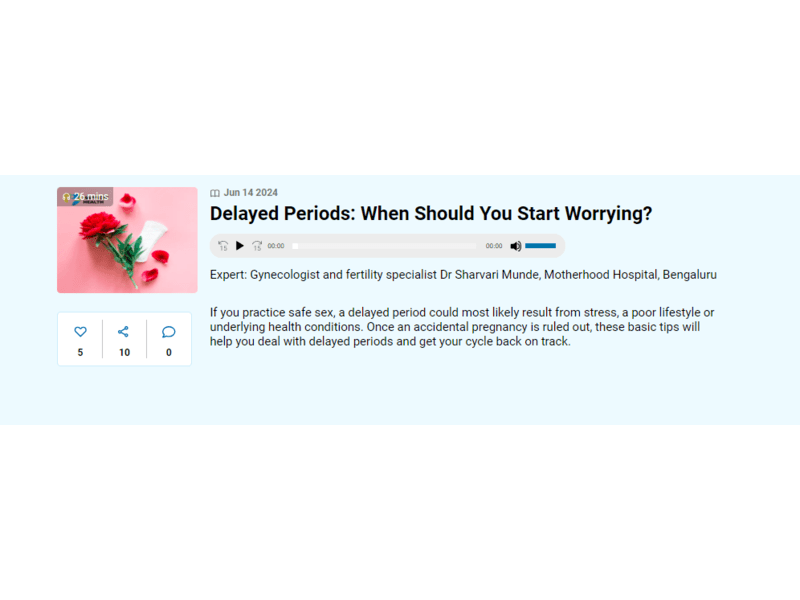 Delayed periods: When should you start worrying ?